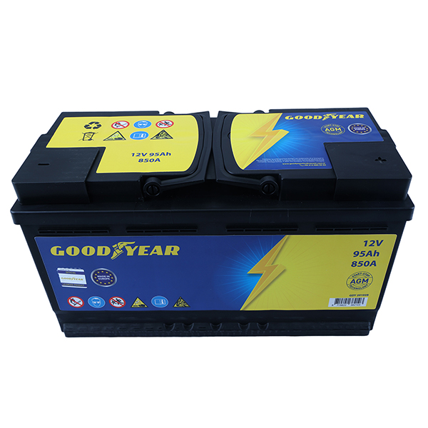 GOODYEAR 201028 | Akü 12V 95Ah Agm 850Cca (L5) (395X175x190) (Start&Stop)