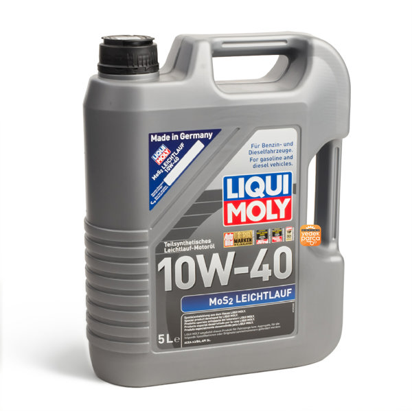 LIQUI MOLY 10W40 Motor Yağı Kısmi Sentetik MoS2 li LEICHTLAUF 5 Litre (2184)