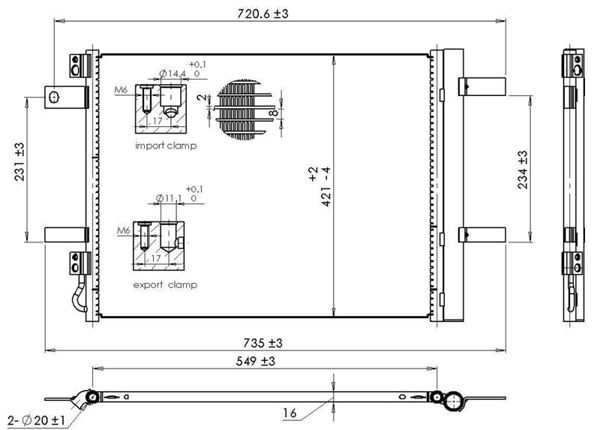 MGA 82621 | Klima Radyatörü Opel Astra L Combo E Grandland 1.2 Benzinli 1.5-1.6 Dizel Citroen Berlingo Peugeot 308 Partner Rifter