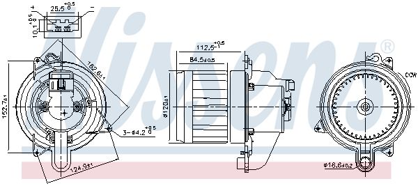 NISSENS 87609 | Kalorifer Motoru Dacia Sandero Clio Symbol 13 >