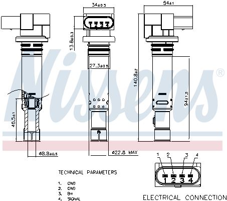 NISSENS 966748 | Ateşleme Bobini VW Golf 02-14 Passat