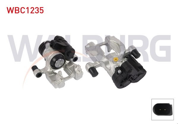 WALBURG WBC1235 | Fren Kaliper Elektronık Sağ Arka Piston 38mm Disk 300mm Audi A3 2012-/ A3 Cabrıo 2016-/ A3 Sportback 2012-/ Golf VII 2012 - | 1 Adet