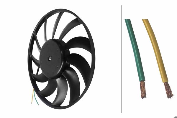 HELLA 8EW 366 420-091 | Fan Motoru A6 05 > 383mm Büyük