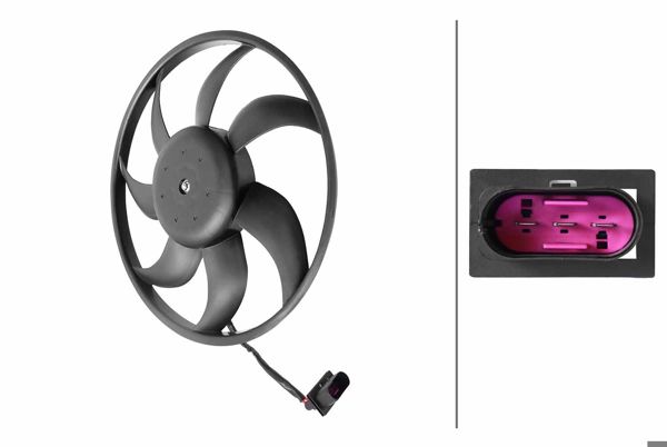 HELLA 8EW 366 420-231 | Fan Motoru Polo 02 > Tek