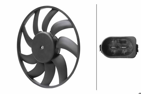 HELLA 8EW 366 420-261 | Fan Motoru R A4 A5 A6 Q5 Tfsi TDI
