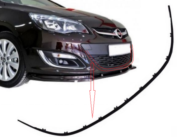 İTHAL 1322025 | Opel Astra J Ön Tampon Alt Izgara Çercevesi Siyah