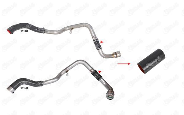 IBRAS 11149 | Turbo Hortumu Duster Logan Sandero 1.5 DCI 10 -
