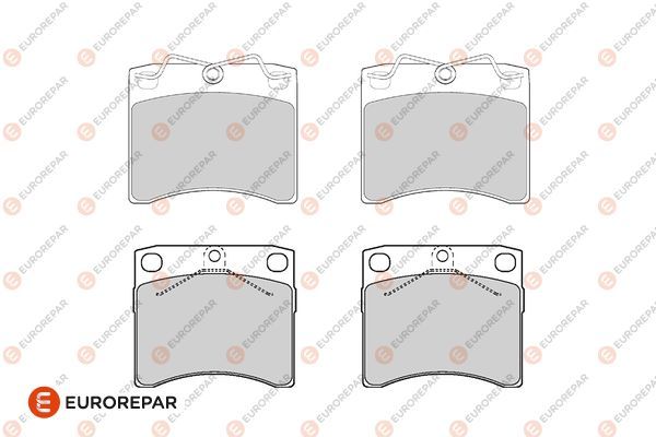 EUROREPAR 1686279580 | Fren Balatası Ön Fvr1131 / Gdb791