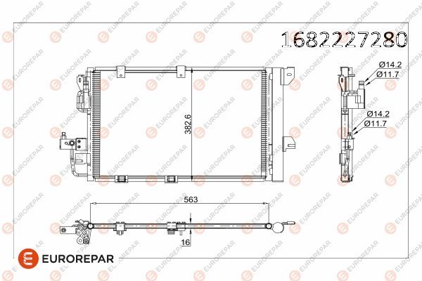 EUROREPAR 1682227280 | Radyatör