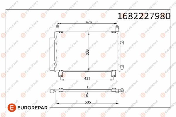 EUROREPAR 1682227980 | Radyatör