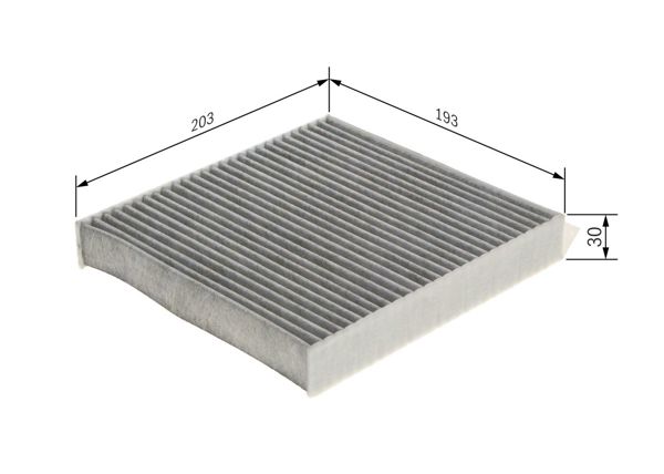 BOSCH 1987435584 | Klima Filtresi F-01 / 02 / 03 / 04 G-11 / 12 Karbonlu