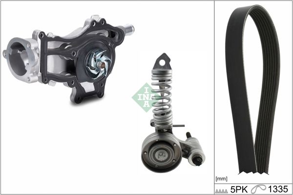 INA 529029530 | V Kayış Tk + Devirdaim 10-16 Astra.J-Corsa.D.E + Ac 5Pk1335
