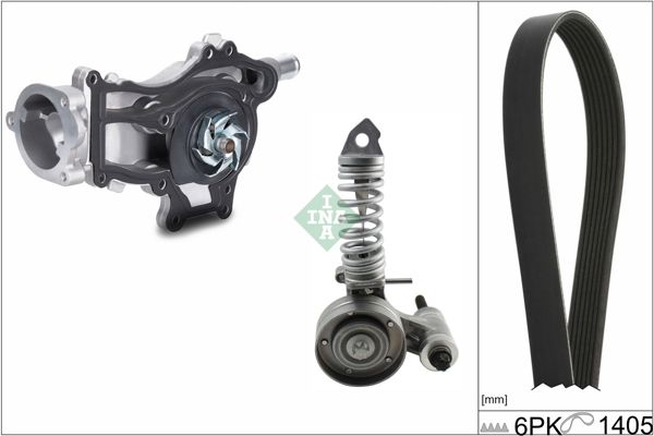 INA 529033630 | V Kayış Tk + Devirdaim 10-16 Astra.J-Corsa.D.E + Ac 6Pk1405