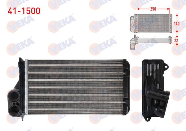 VEKA 41-1500 | Kalorifer Radyatörü Mekanik Citroen C3 (Fc) 1.4 HDI 2002-2009