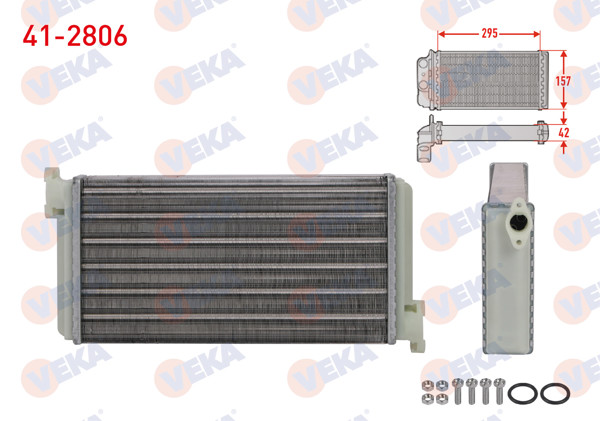 VEKA 41-2806 | Kalorifer Radyatörü Mekanik Mercedes 190 (W201) 2.0-D 2.0-D 2.5-1.8-2.3 1982-1993