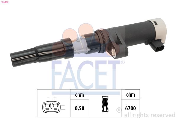 FACET 96332 | Ateşleme (Kalem) Bobin K4m K4j F4r Clio Megane Kangoo Laguna Fluence Logan Sandero