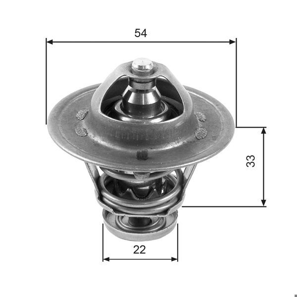 GATES TH22285G1 | Termostat (89C) Astra G H Combo 01-Corsa C Meriva 03-1.7 C