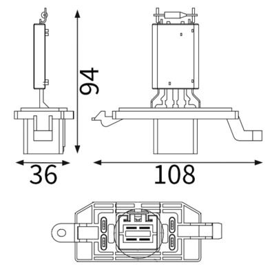 MAHLE ABR 104 000S | Kalorifer Rezistans Regulator Ford Focus Mondeo Fiesta Cmax Bmax Transit Courıer Connect Custom
