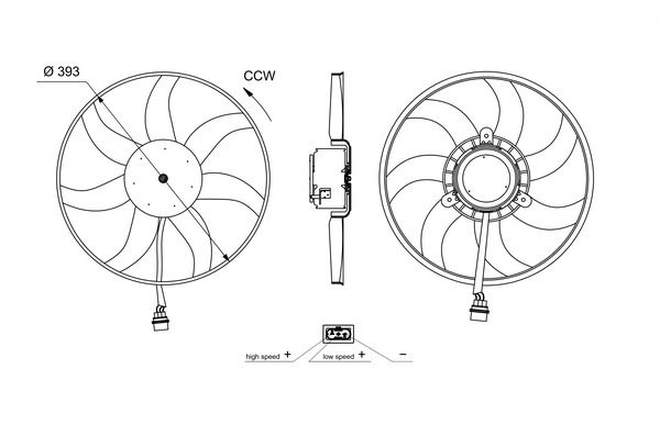 MAHLE CFF 714 000S | Fan Motoru VW Polo Seat Ibiza Skoda Fabia