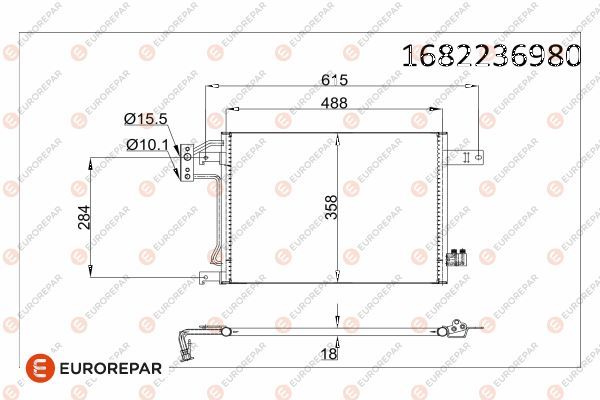 EUROREPAR 1682236980 | Radyatör