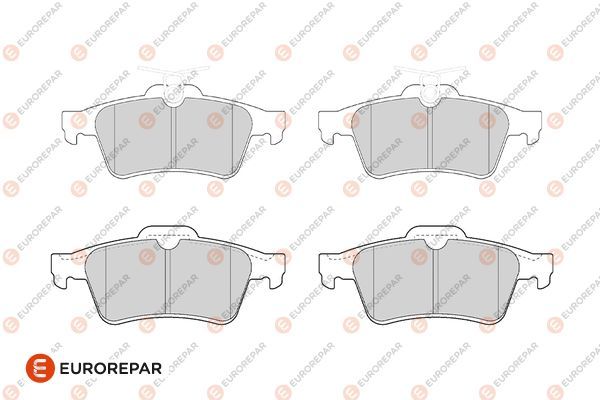 EUROREPAR 1686268580 | Fren Balatası Arka Dısklı Tip Av61 2M008 Aa 3M5j 2M008 A1a