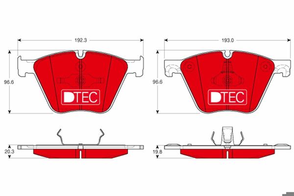 TRW GDB1964DTE | Disk Balata Ön Aks 2011-2013 | 1 Adet