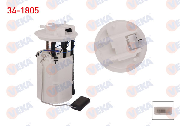 VEKA 34-1805 | Yakıt Depo Şamandırası 3 Bar Fiat Fiorino (225) 1.3 Mjt 2007 -