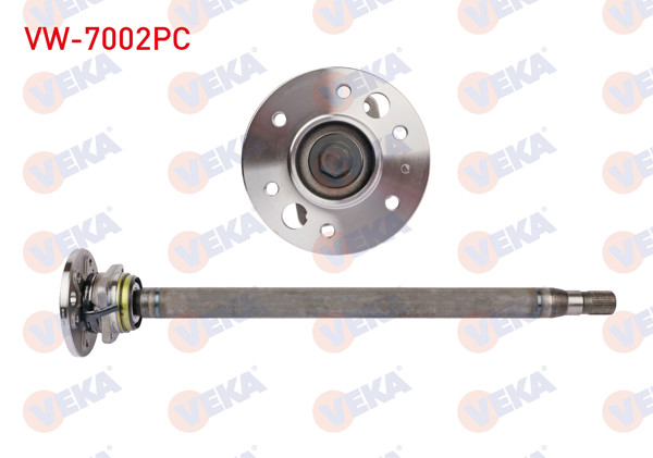 VEKA VW-7002PC | Aks Mili Arka Sol Poryalı (Civatalı) Kalın 29X30 Uzunluk 886mm Volkswagen Crafter 2.5 TDI 2006-2016 / Mercedes Sprinter 2006 -
