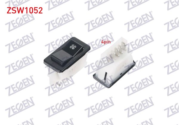 ZEGEN ZSW1052 | Kalorifer Anahtarı 4 Pin Renault 12 1971-2000