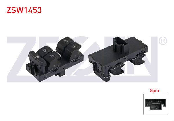 ZEGEN ZSW1453 | Cam Açma Anahtar Grup Krom 8 Pin Volkswagen Golf VII-Passat 2012 -