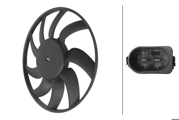 HELLA 8EW 366 420-271 | Fan Motoru-400 mm 400W (Audi A6 11-18 A7 11-18 Q3 12-18)