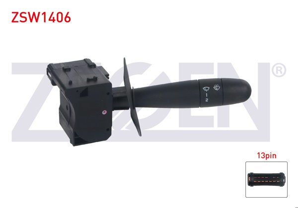 ZEGEN ZSW1406 | Silecek Kumanda Kolu 13 Pin Renault Kangoo-Clio II-Symbol-Megane I 1998-2008