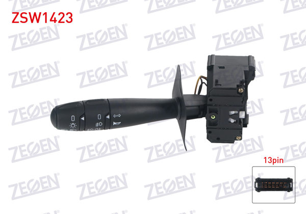 ZEGEN ZSW1423 | Far Sinyal Kumanda Kolu Kornalı 13 Pin Dacia Logan 2004-/ Sandero-Duster 2008 -