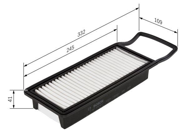 BOSCH 1987429191 | Hava Filtresi Jazz II (Gd_, Ge3, Ge2) 02-081.3 İdsi (Gd1) 1.2 İ-Dsı (Gd5, Ge2) Jazz 02-05 1.2 1.4 8V