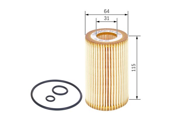 BOSCH F026407070 | Yağ Filtresi Accord D CDTI 04-> CRV II 2.2 04->