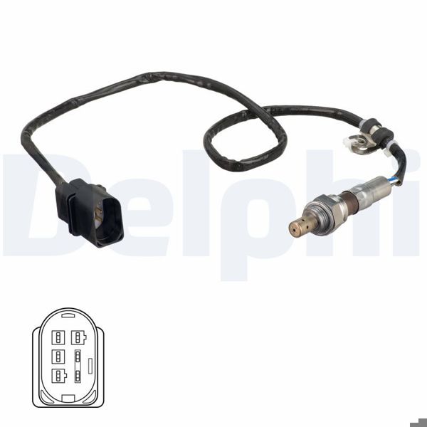 DELPHI ES21102-12B1 | Lambda Sensörü On 04 > Golf.V-Jetta-Touran-Octavia 1.6 8V *Bgu-Bse* Ondekı