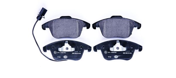 HELLA 8DB355013-861 | Fren Balatası Ön A4 08 > 15 A5 07 > Q5 10 > 17 Q5 09 > 12