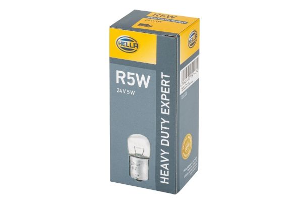 HELLA 8GA002071-261 *10 | Ampül 24V 5W R5w Ba15s Universal 67 (Sinyal-Stop-Plaka) | 10 Adet