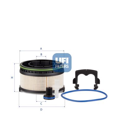 UFI 26.239.00 | Mazot Filtresi 17 > C-Seri (W205) E-Seri (W213)