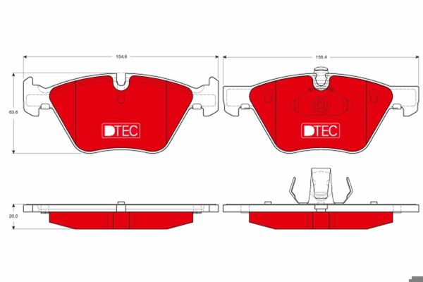 TRW GDB1559DTE | Disk Balata Dtec | 1 Adet