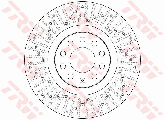 TRW DF6189S | Fren Diski Ön (Audi A4 2.0 3.2Tfsı 3.0 Quattro 2.0 TDI Quattro 2.5 2.7 3.0 TDI (11 / 2004-06 / 2008)