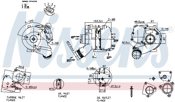 NISSENS 93280 | Turbo Audi Asb Cdy Bug Casb