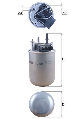 MAHLE KL1048 | Yakıt Filtresi