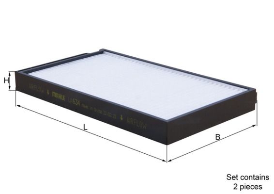 MAHLE LA634/S | Polen Filtresi