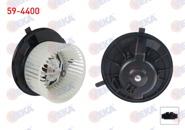 VEKA 59-4400 | Kalorifer Motoru Man.Klimalı VW Jetta III 2005-2010 / Jetta IV 2011-/ Golf VI 2008-2013 / Caddy IV 2014-/ Audi A3 2003-2012 / Q3 2011-/ Altea 2004-/ Leon 2005-2012 / Octavia 2004-2012 / Superb 2010-2015 /
