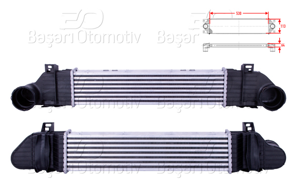 WISCO 3113976-00 | Turbo Radyatörü (Intercooler) 530X113x64 Mercedes-Benz S Serisi (W220) S 320 CDI A-T 98-05