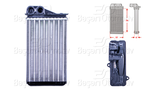 AUTOLUX 3143018-22 | Kalorifer Radyatörü Mekanik Mt-At 234X157x42 mm Peugeot207 1.4 1.6 HDI 16V 1.6T2006-2013