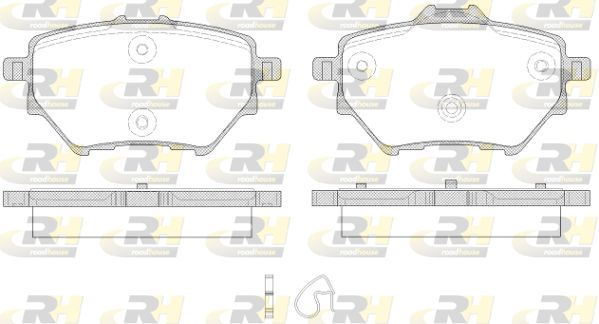 ROADHOUSE 21562.00 | Fren Balatası Arka 268 mm Grandland X Combo E 5008 Rifter 308 II 3008 508 II Berlingo C4 Picasso C5 III C5 Aircross 18 >
