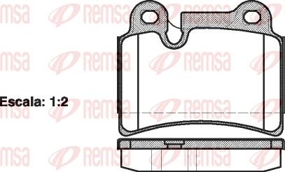REMSA 1240.00 | Fren Balatası Touareg 7La. 7L6. 7L7 10 02-Xx