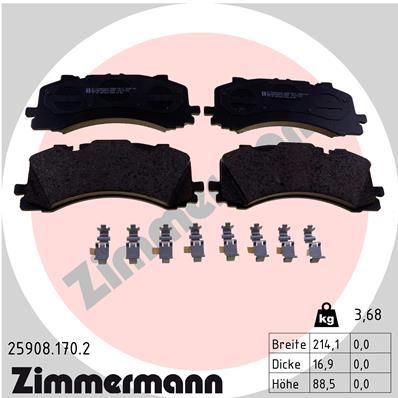 ZIMMERMANN 25908.170.2 | Fren Balatası